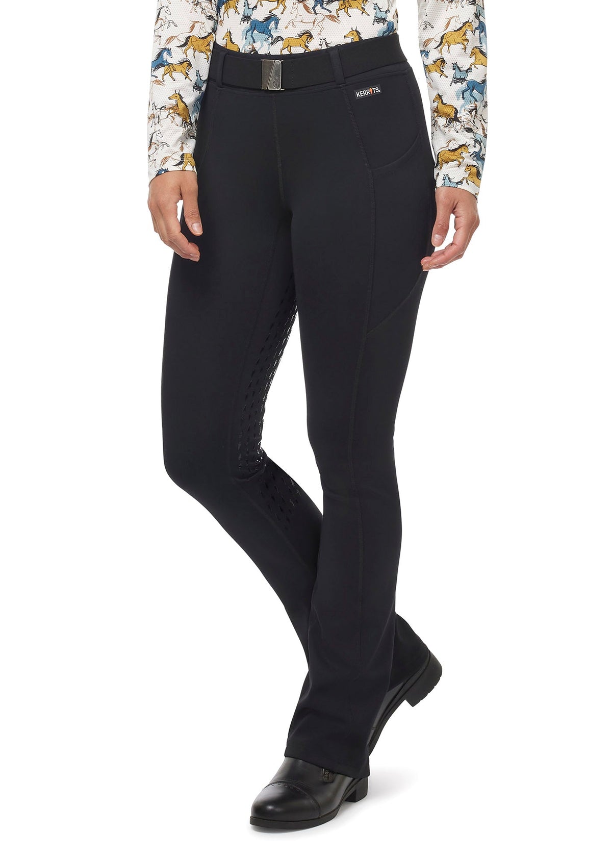 Silicone Full Leg Bootcut Riding Tight - Tall