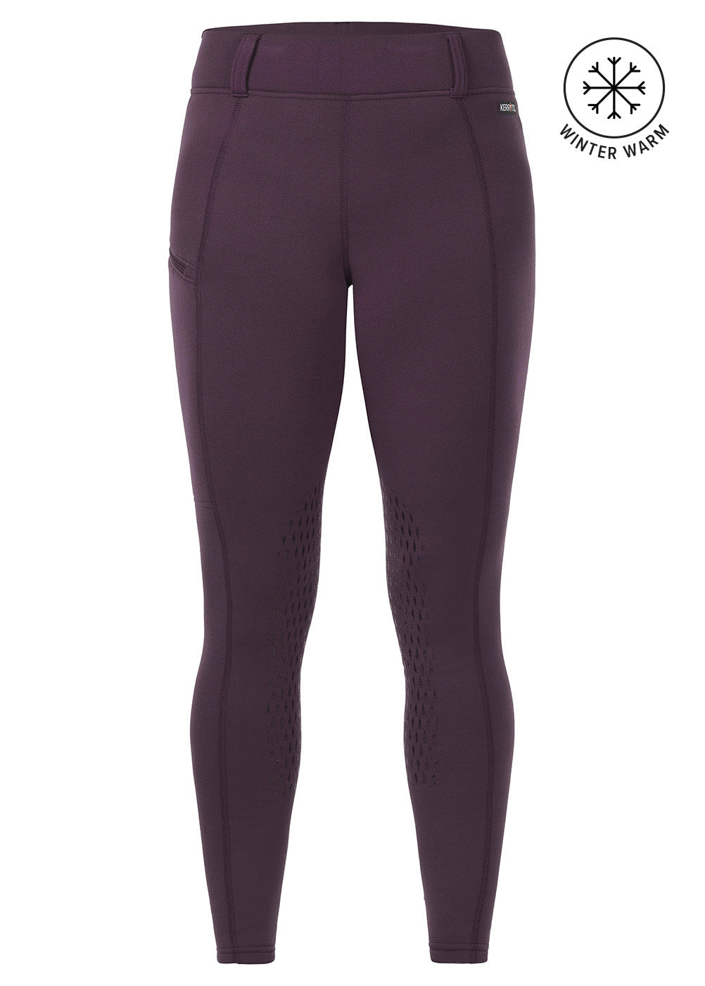 Fleece Knee Patch Pocket Riding Tight