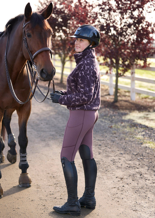Fleece Lite II Knee Patch Riding Tight