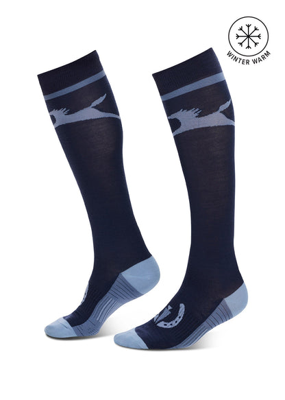Kids Flying Horse Wool Knee-Hi Riding Socks