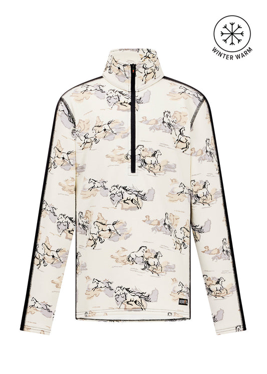 Kids Soft Haven Plush Fleece Half Zip Top