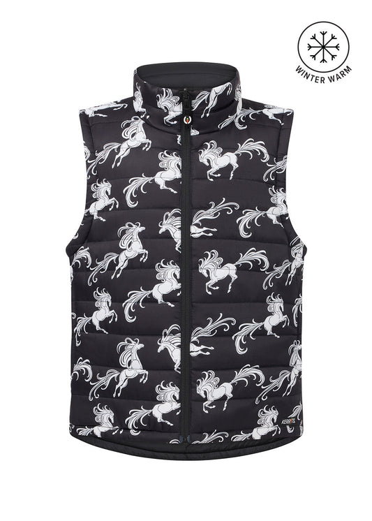 Kids Pony Parade Reversible Quilted Riding Vest